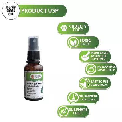 Hemp Seed Oil for Dog, 30 ml (Pack Of 2)