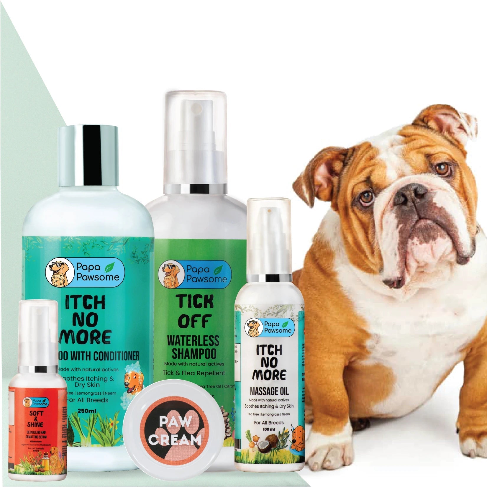 Bulldog Complete Grooming kit Papa Pawsome