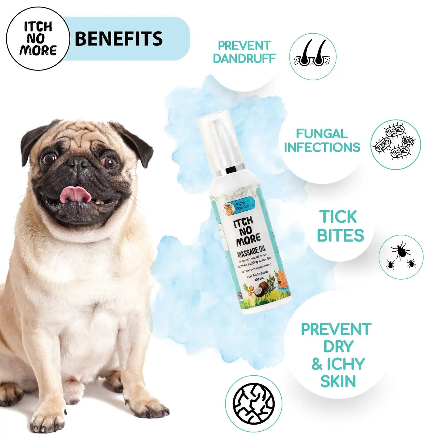 Pug Complete Grooming kit - Papa Pawsome