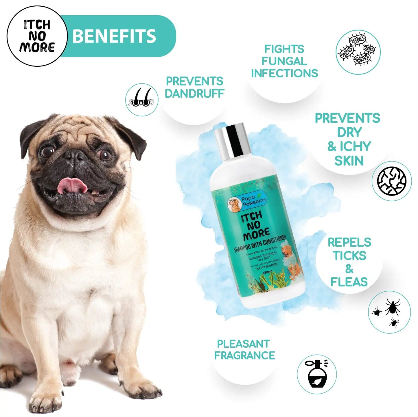 Pug Complete Grooming kit - Papa Pawsome