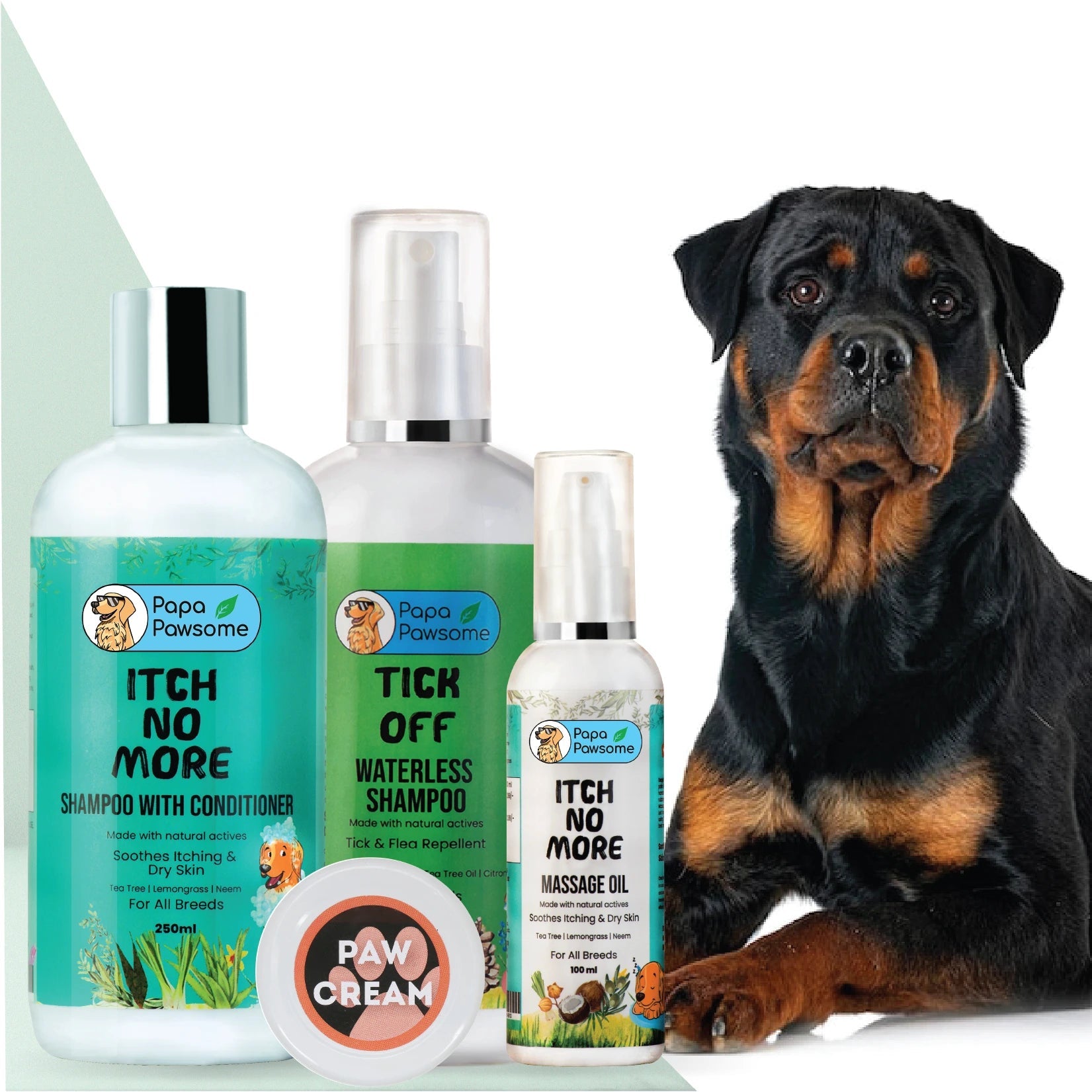 Rottweiler Complete Grooming kit Papa Pawsome