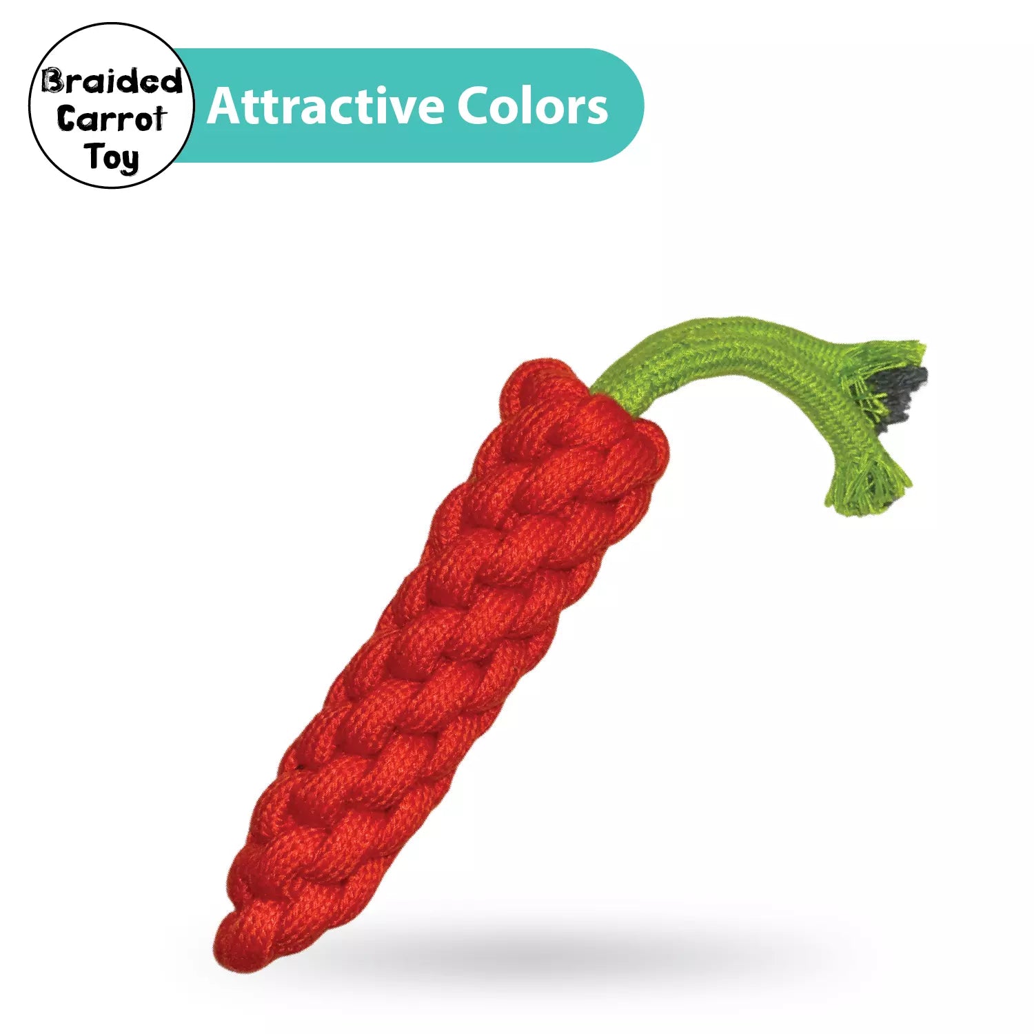 Braided Carrot Toy Worth Rs.160 Papa Pawsome Papa Pawsome