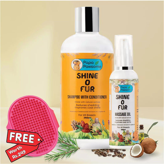 Pawsome Hair fall Control Combo + Free Palm Brush