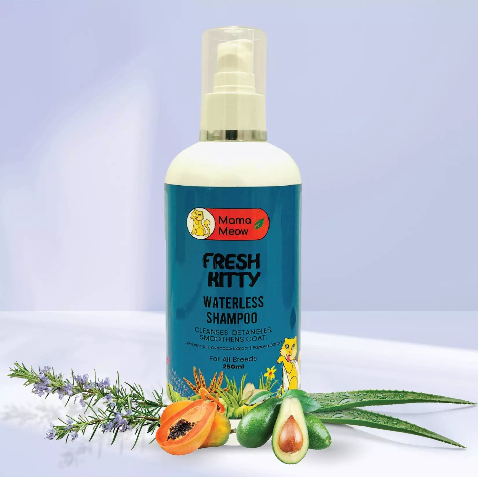 Fresh Kitty Waterless Shampoo - Papa Pawsome