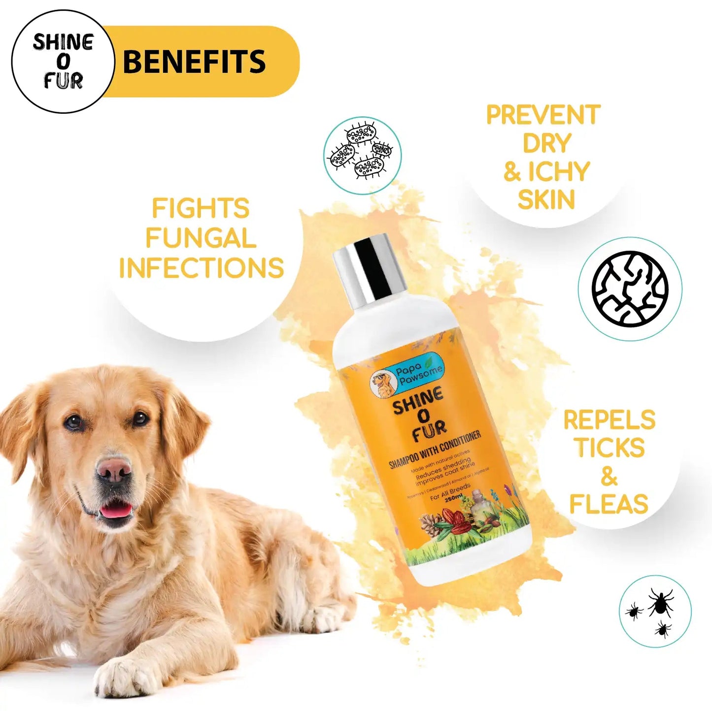 Golden retriever Complete Grooming kit - Papa Pawsome