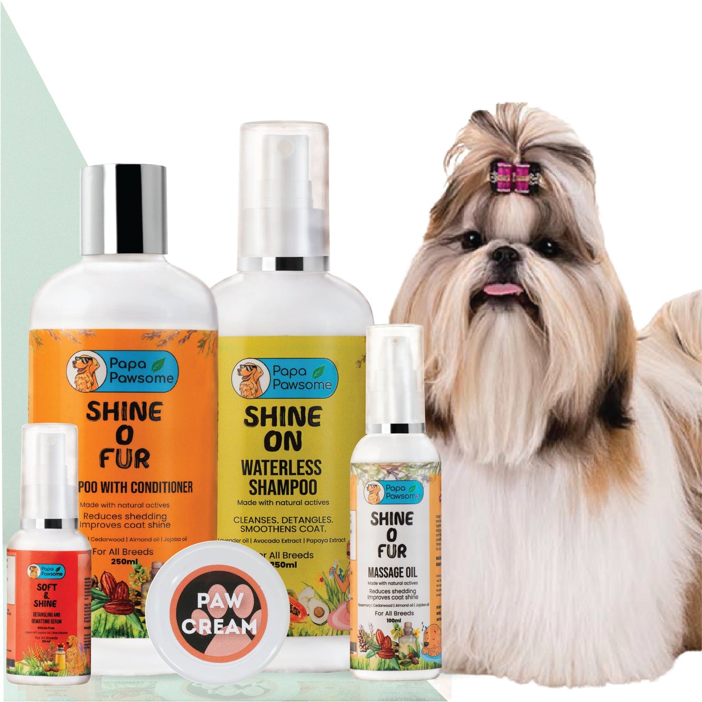 Shih tzu Complete Grooming kit Papa Pawsome Papa Pawsome
