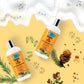 pet shampoo bottle with Jojoba Oil, Argan Oil, Aloe Vera Extract, Rosemary Essential Oil, and Cedarwood Essential Oil