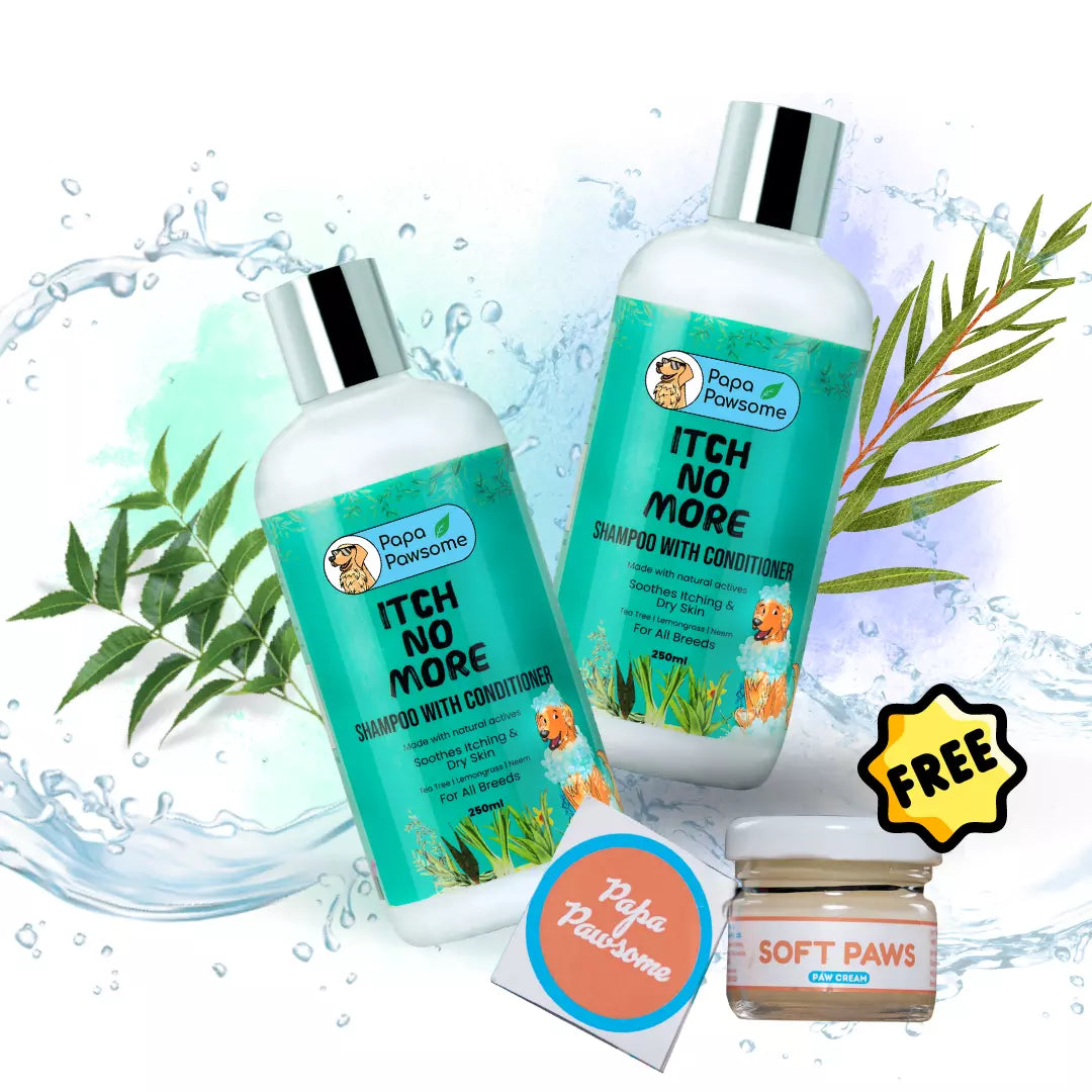 shampoo bottles pack of two super saver pack with free soft paws paw cream worth rs 249 with neem, Aloe Extract, Calendula Extract, Neem Supercritical Extract, Tea Tree, and lemongrass ingredients